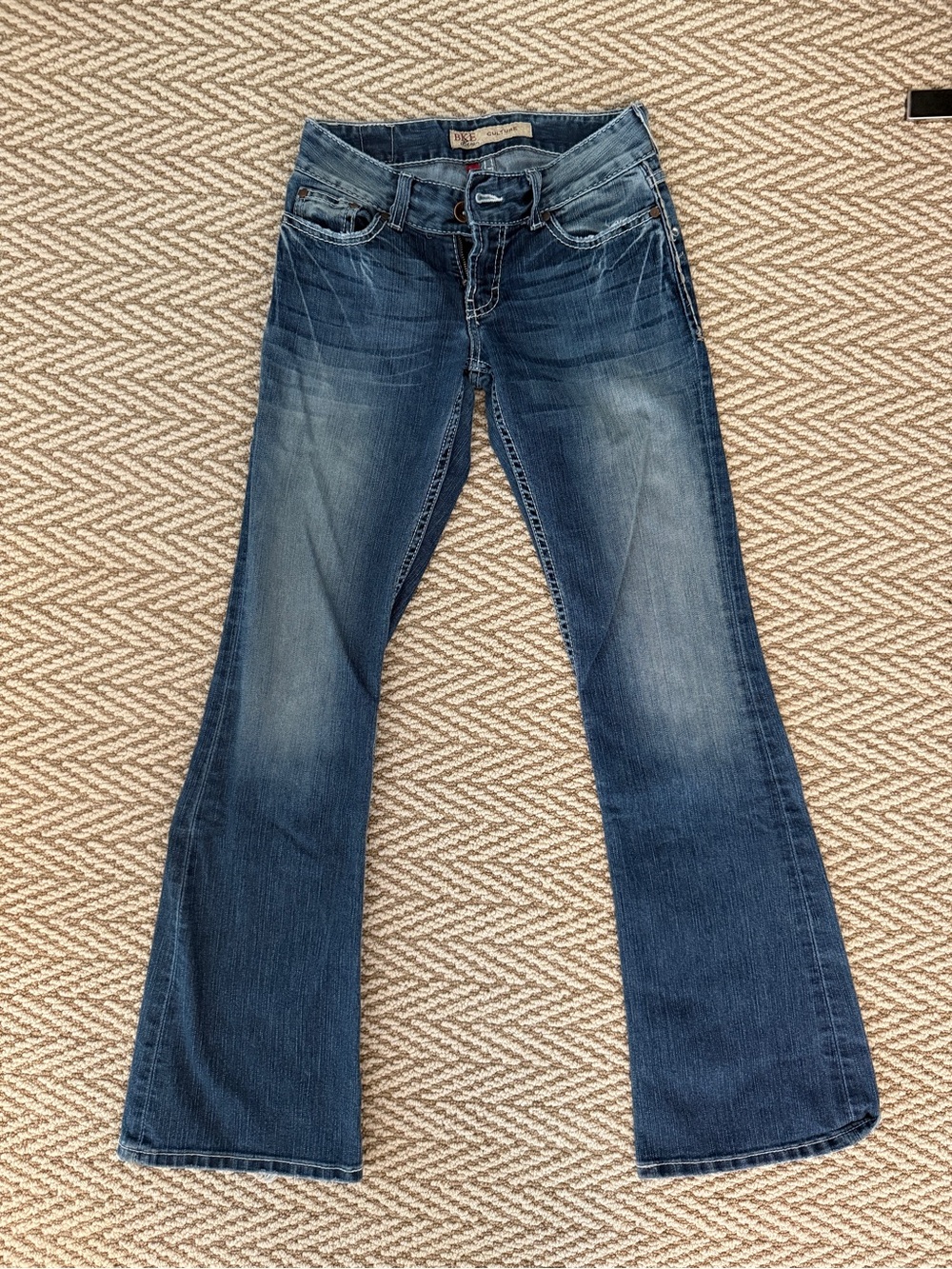 BKE Women's Medium Blue Flared Jeans